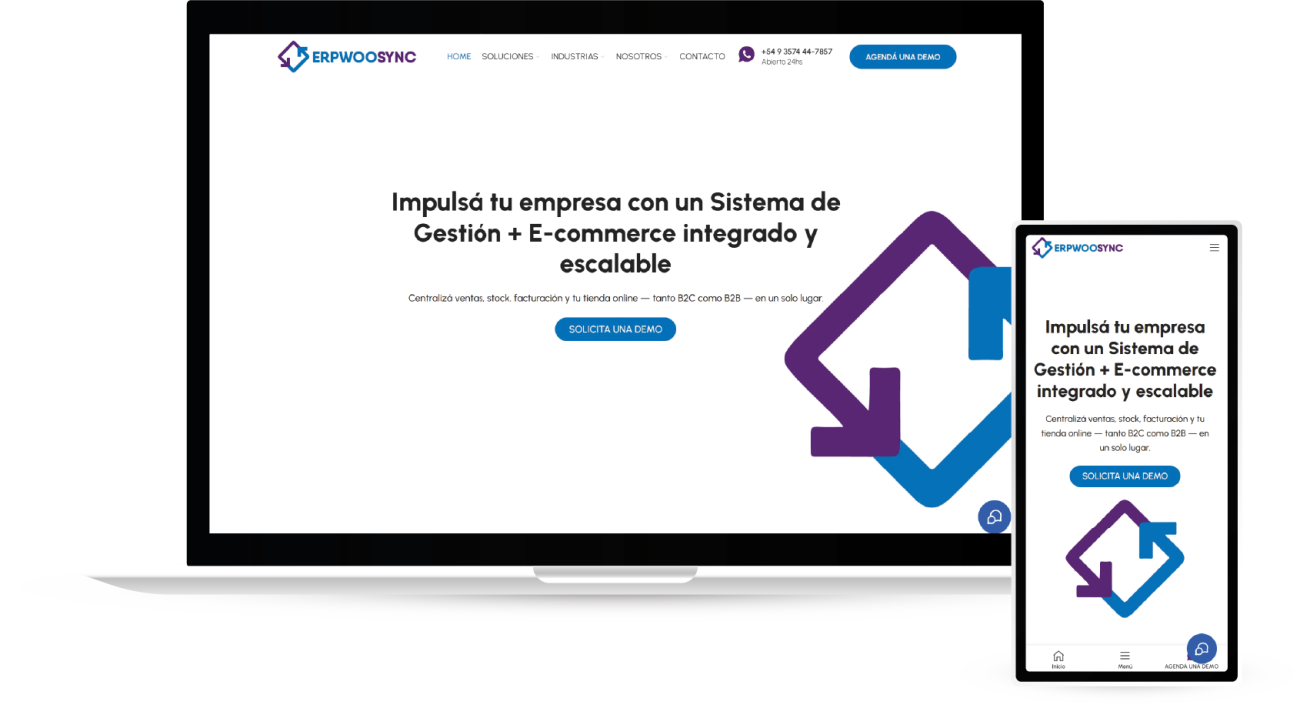 Selección de proyectos web de ERP Woo Sync